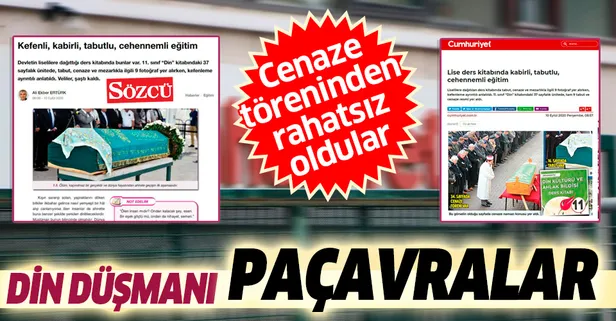 Cumhuriyet ve Sözcü'den din düşmanlığı! Ders kitabına tahammül edemediler: Din kültürü dersine skandal dediler