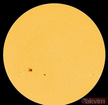 NASA’dan şoke eden paylaşım! Güneş yüzeyinde dünya büyüklüğünde dev lekeler!