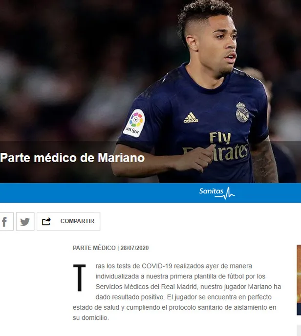 La Liga şampiyonu Real Madrid'de koronavirüs depremi! Mariano Diaz'ın testi pozitif-2