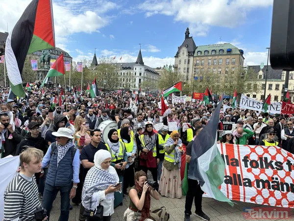 2024 Eurovision Şarkı Yarışması'nın finalinin başlamasına saatler kala on binlerce kişi soykırımcı İsrail'i protesto etti - 24