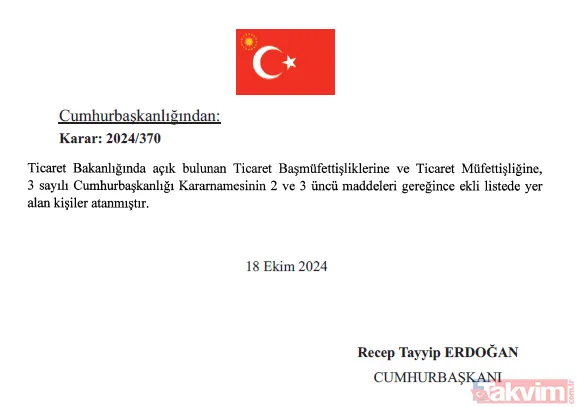 Atama ve görevden alma kararları Resmi Gazete'de yayımlandı! İşte isim isim o liste - 14