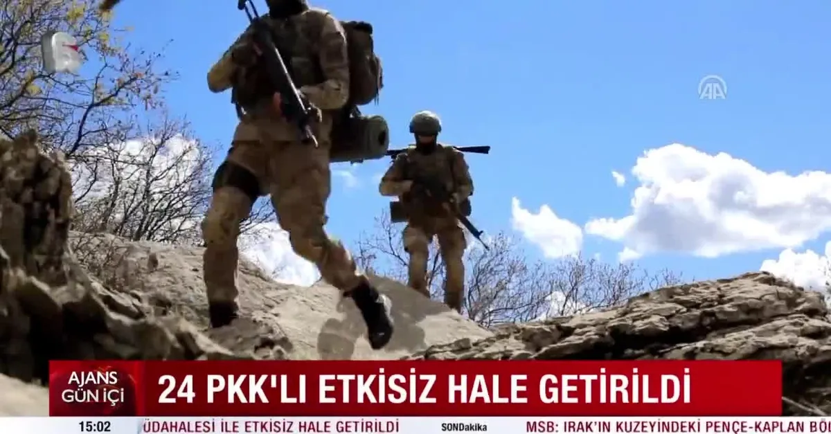 Şehidimizin kanı yerde kalmadı! 24 terörist öldürüldü