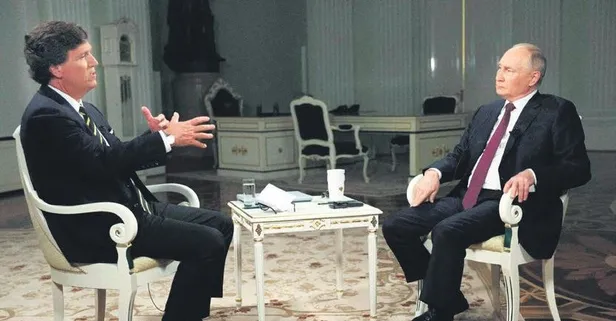 ABD'li gazeteci Tucker Carlson'a konuşan Putin tarihi açıklamalar yaptı! " Propaganda savaşında ABD'yi yenmek zor"