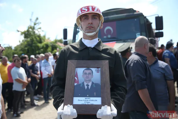 Şehit Ömer Faruk Civelek'in babasından duygulandıran veda: Komutanım, canım oğlum - 8