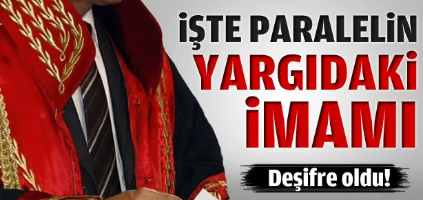 İşte paralel yapının adliye imamı