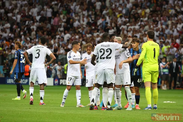 UEFA Süper Kupa'da şampiyon Real Madrid! Mbappe siftah yaptı... Arda Güler 4. kupasını kaldırdı - 6
