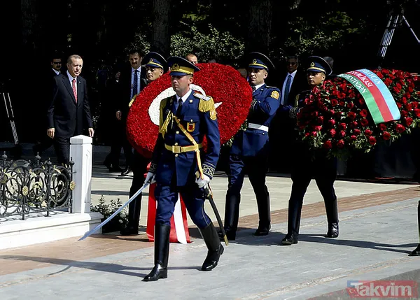 Cumhurbaşkanı Erdoğan Azerbaycan'da resmi törenle karşılandı - 41