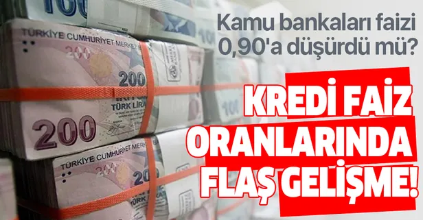 Konut kredisinde kamu bankaları faizi 0,90'a düşürdü mü?