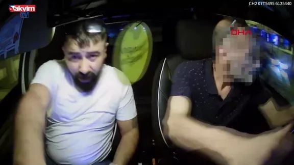 Antalya taksi gaspı kamerada!