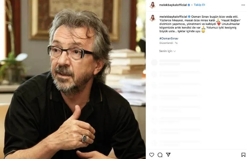 Sanat camiası yasta! Osman Sınav’a veda paylaşımları peş peşe geldi! Burak Özçivit, Oktay Kaynarca, Pınar Altuğ, Hülya Koçyiğit... - 9