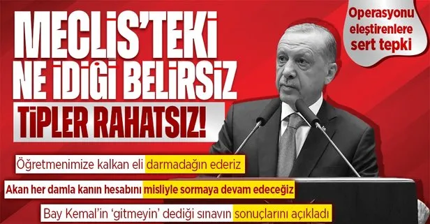Başkan Erdoğan: Öğretmenimize eli kalkanı darmadağın ederiz