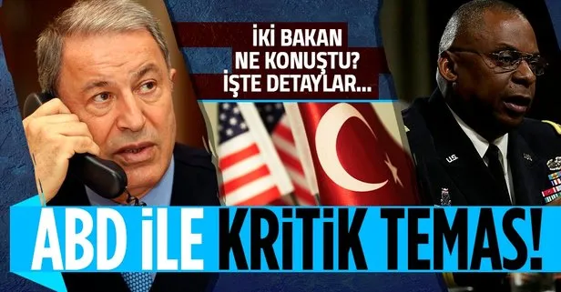 Son dakika: Milli Savunma Bakanı Hulusi Akar, ABD Savunma Bakanı Lloyd James Austin ile görüştü