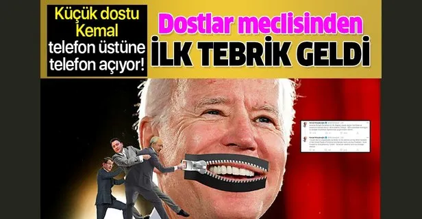 Joe Biden’a Türkiye’den ilk tebrik küçük dostu Kemal Kılıçdaroğlu’ndan...