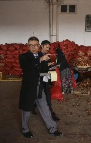 Polatlı'da soğan depolarına denetim