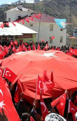 Hakkari'de teröre lanet yürüyüşü