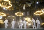 Ayasofya Camii 11 ayın Sultanı Ramazan'a hazır! Gül suyuyla yıkandı