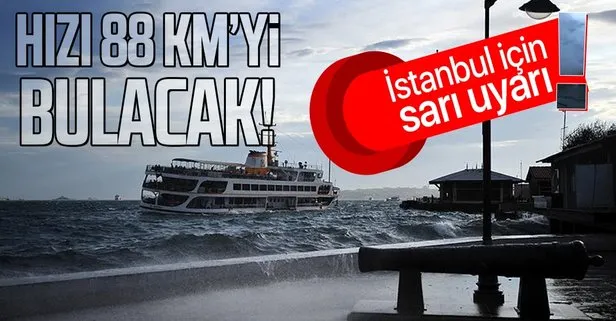Son dakika: Meteoroloji’den İstanbul için sarı alarm! Bu akşam saatlerine dikkat! |HAVA DURUMU