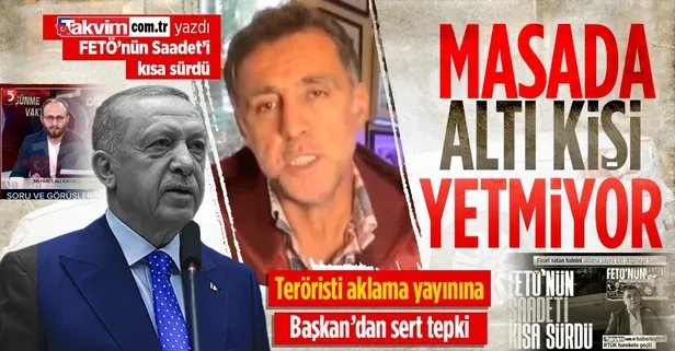 FETÖ’cü Hakan Şükür’ü aklama yayını! Başkan Erdoğan’dan tepki: Demek ki masada altı kişi yetmiyor