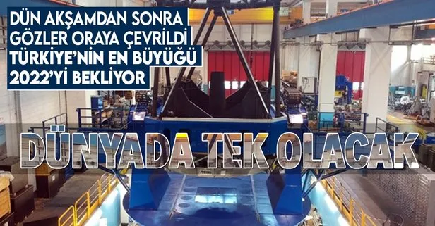 Türkiye’nin en büyüğü! 2022’de açılacak! Dev teleskop Erzurum’da yapılıyor