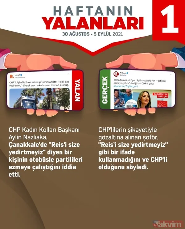 CHP ve yandaşlarının bu haftaki yalanları! 30 Ağustos-5 Eylül - 1