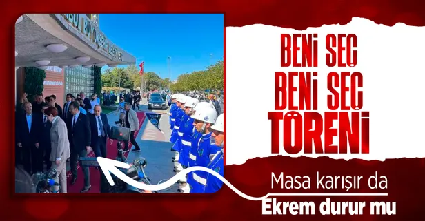 'Beni aday göster' töreni... İBB Başkanı Ekrem İmamoğlu Meral Akşener'i böyle karşıladı