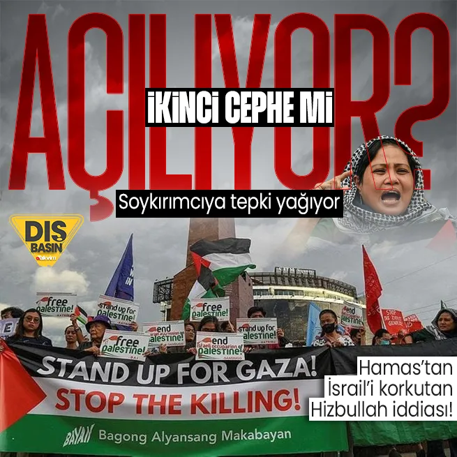 Soykırımcı İsrail’e tepki yağıyor! Hamas’tan ikinci cephe iddiası geldi: Hizbullah savaşın yeni hamlelerini koordine ediyor!