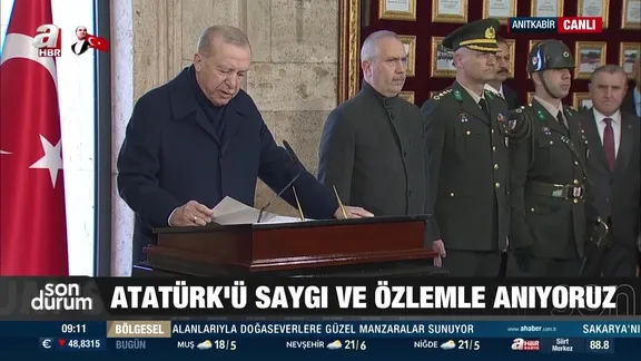 Başkan Erdoğan Anıtkabir'de!