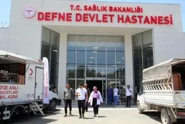 Defne Devlet Hastanesi'nde günlük poliklinik sayısı 1000'e ulaştı! Hiçbir hasta geri çevrilmiyor
