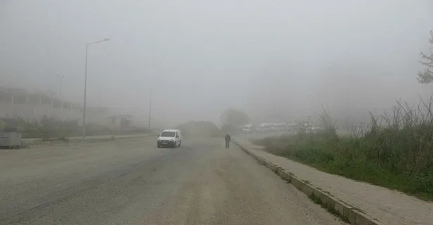 Trabzon’da hava ulaşımına sis engeli!