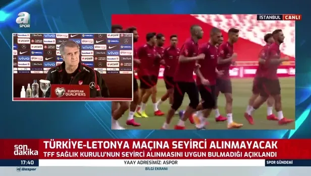 SON DAKİKA HABER! Türkiye-Letonya maçına seyirci alınmayacak