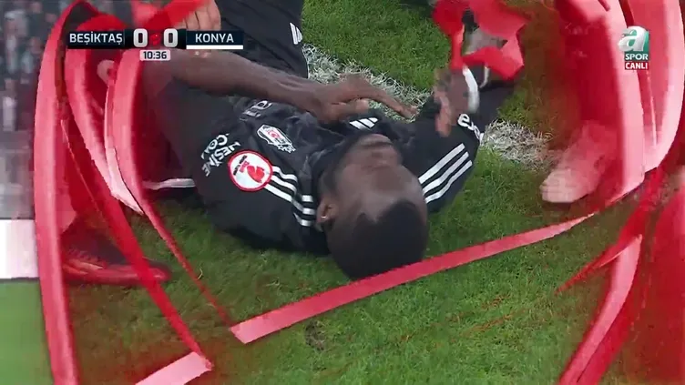 ▶️ Beşiktaş'ta Omar Colley'in dudağı patladı! İşte o an