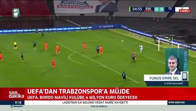 SON DAKİKA: Trabzonspor'a müjdeli haber: UEFA 4 milyon euro ödeyecek