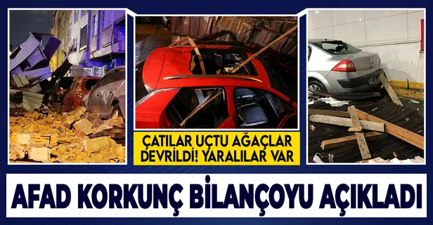 İstanbul'da şiddetli fırtına sonrası çatılar uçtu ağaçlar devrildi! AFAD İstanbul'da fırtınanın bilançosunu açıkladı