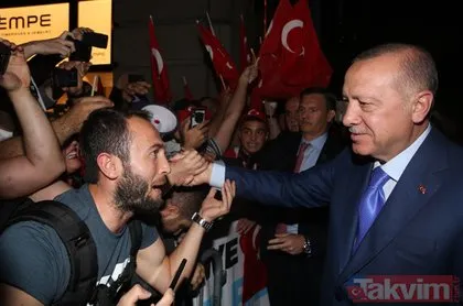 Başkan Erdoğan’a ABD’de coşkulu karşılama