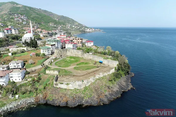 Trabzon'da 13. yüzyıldan kalma Akçakale Kalesi'nin kalıntıları deniz dibinden çıkarılıyor - 22