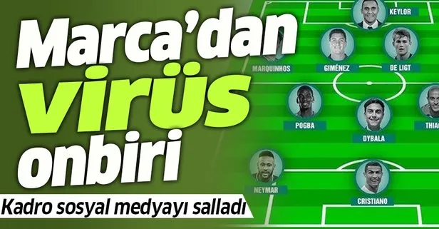 İşte Covid-11! Ünlü spor gazetesi Marca virüse yakalanan isimlerden kadro yaptı