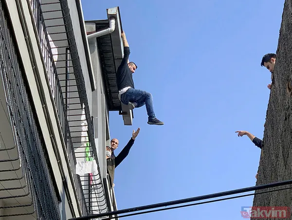 Adana'da eşinin çocukları alarak evi terketmesine öfkelenen koca damdan atladı - 6