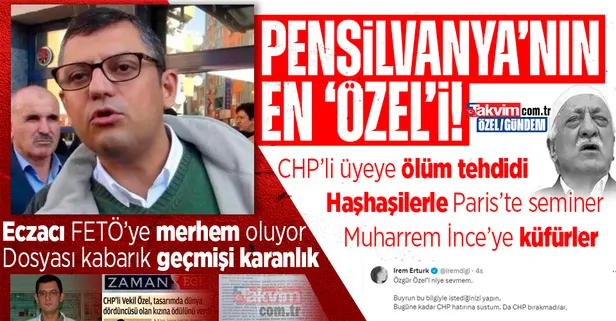 FETÖ'nün eczacı Özgür'ü Pensilvanya'nın en 'Özel'i! Haşhaşilerle seminere karşı çıkan CHP'liye ölüm tehdidi: Dosyası kabarık geçmişi karanlık