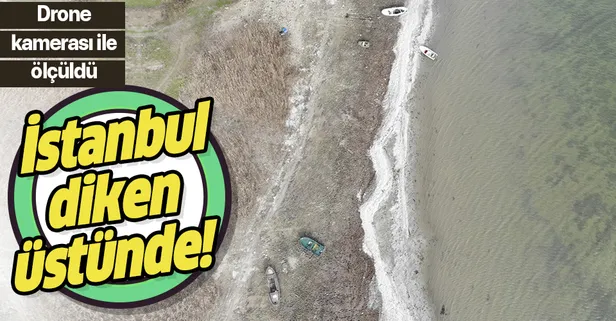 Terkos’ta korkutan görüntü! Son 3 gündür yağan yağmurlar barajlara etki etmedi