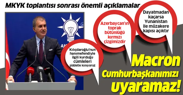 Son dakika: AK Parti Sözcüsü Ömer Çelik'ten MKYK toplantısı sonrası çok önemli açıklamalar