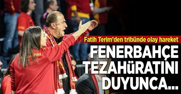 Fatih Terim, Fenerbahçe tezahüratını duyunca...