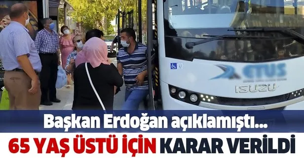 Başkan Erdoğan dün açıklamıştı... Edirne’de 65 yaş ve üzerine ücretsiz kart kısıtlaması