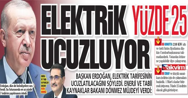 Elektrik faturasına yüzde 25 indirim! Başkan Erdoğan’ın vatandaşlara yeni haberinin detayları belli oldu