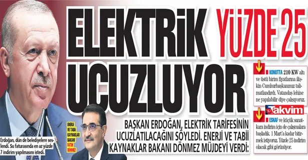 Elektrik faturasına yüzde 25 indirim! Başkan Erdoğan’ın vatandaşlara yeni haberinin detayları belli oldu