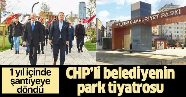 Son dakika: CHP’li Maltepe Belediyesi’nde park tiyatrosu