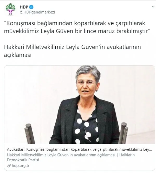 "Çatışmalar da olacak, savaşlar da olacak" diyen HDP'li vekil Leyla Güven kıvırdı: Sözlerim çarpıtıldı-1
