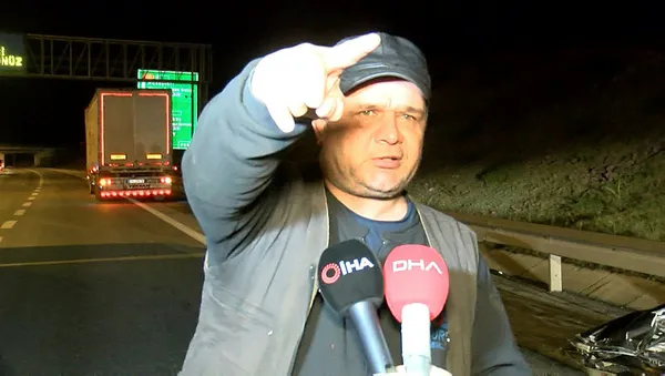 1642137363055.jpg Kuzey Marmara Otoyolu'nda korkunç kaza! Aşırı süratli araç TIR'a arkadan çarptı: 2 ağır yaralı-4