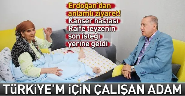 Cumhurbaşkanı Erdoğan Konya’da Raife Güreşçi’yi ziyaret etti