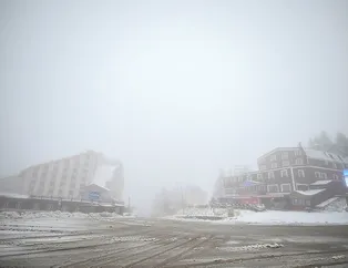 Uludağ’a mevsimin ilk karı yağdı
