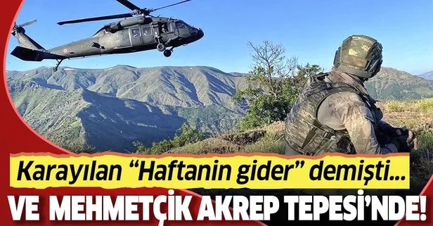 Elebaşı Murat Karayılan’ın Düşerse Haftanin’in tamamını alırlar dediği Akrep Tepesi, TSK’nın kontrolüne geçti